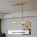 Nordic Striped Glass Dining Table Hanging Lamp Multi-Functional Light Ljojo