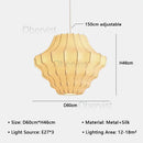 Wabi Sabi Silk Chandelier Elegant Pendant Light Indoor Lighting Ljojo