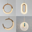 Ljojo Luxury Crystal Pendant Chandelier for Home Bedroom Living Dining Room Decor
