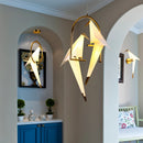 LED Branch Pendant Light: Modern Paper Bird Indoor Lighting by Ljojo