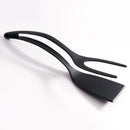 Ljojo 2-in-1 Egg Steak Spatula Clamp, Nylon Kitchen Flip Cooking Spatula