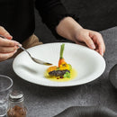 Ljojo Matte Striped Ceramic Plate Pasta Salad Soup Dessert Molecular Cuisine Tableware