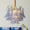 Luxury Colorful Glass E14 Pendant Lights Retro Art Chandeliers by Ljojo
