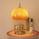 Modern Gradient Orange Mushroom LED Floor Lamp for Bedroom by Ljojo