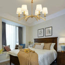 LED Pendant Light American 70s Vintage for Master Bedroom - Cloth Nordic Chandelier by Ljojo