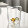 Ljojo 3D Christmas Theme Glass Mug Cup - 300ml - Creative Gift for Girls, Kids, Lovers