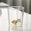 Ljojo 3D Christmas Theme Glass Mug Cup - 300ml - Creative Gift for Girls, Kids, Lovers