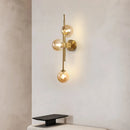 Ljojo 3-Head Blue Glass Ball Wall Lamp for Home Decor & Lighting