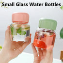 Ljojo Mini Solid Color Glass Water Bottle with Lid