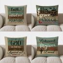 Faith Moves Mountains Pattern Cushion Cover for Sofa, Bedroom & Car by Ljojo