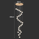 Ljojo LED Pendant Chandelier Light for Dining Room - Modern Hanging Indoor Lighting Home Decor