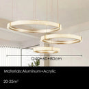 Ljojo Luxury Acrylic LED Pendant Chandelier for Home Decor