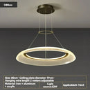 Ljojo Modern LED Ring Chandelier Luxury Restaurant Living Room Bedroom Villa Home Decoration
