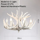 Antler LED Ceiling Pendant Lamps: Creative Rustic Home Decor Chandelier by Ljojo.