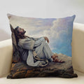 Jesus Decor Pillow Cover 45x45cm Home Sofa Art Decor Gift Ljojo