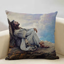 Jesus Decor Pillow Cover 45x45cm Home Sofa Art Decor Gift Ljojo