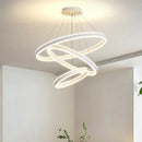 Nordic Ring Led Chandelier for Staircase Living Room - Minimalist Ljojo Glow Lamp
