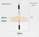 Ljojo LED Saucer Chandelier UFO Pendant Lights Living Room Dining Bar Decor