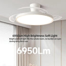 Ljojo 42/48in LED Ceiling Fan Light for Home Indoor Lighting Fixtures