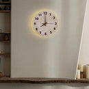 Ljojo LED Wall Sconce Stone Clock Light for Home Decor