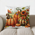 Autumn Maple Leaves Decorative Pillow Cover by Ljojo for Sofa, Bedroom, Car
