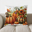 Autumn Maple Leaves Decorative Pillow Cover by Ljojo for Sofa, Bedroom, Car