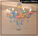 Modern Nordic Rainbow Crown LED Pendant Light Chandelier for Home Decoration by Ljojo