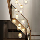 Ljojo Luxury LED Crystal Chandelier for Staircase & Living Room