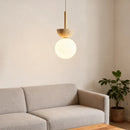 G9 Bulb Pendant Light with Natural Stone - Modern Wire Adjustable Design by Ljojo