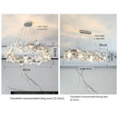 Ljojo LED Crystal Chandelier - Modern Luxury Lighting for Living Room and Bedroom