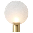 Italian Minimalist Copper Round Wall Lamp Glass Light for Living Room Bedroom by Ljojo