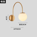 Ljojo Luxury Gold/Black Fishing Wall Lamp LED | Industrial Semicircular Wall Mounted Lighting