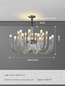Luxury Crystal Chandelier Nordic Style Modern Glass Pendant Light by Ljojo