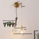 Ljojo LED Wall Lights Bar Clear Glass Bedside Lamp Stair Light Fixtures