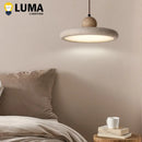 Ljojo Natural Yellow Travertine Pendant Light - Cave Stone Hanging Lighting for Home Decor
