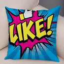 Ljojo Letters Print POP ART Pillowcase - Home Decor Cushion Cover