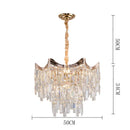 Luxury Crystal Pendant Lamp Modern Minimalist Villa Bedroom Dining Room Lighting Ljojo