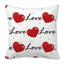 Heart Print Pillowcase for Home Decor by Ljojo - Love Cushion Cover