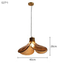Ljojo Medieval Style Glass Flower Chandelier Pendant Lighting for Modern Creative Home Decor