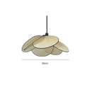 Ljojo Lotus Leaf Bamboo Weaving Chandelier Zen Tea Room Japanese Restaurant Lamp