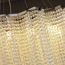 Ljojo Luxury Crystal Beading Chandelier Dimmable LED Lighting Fixture for Dining Room & Kitchen Island