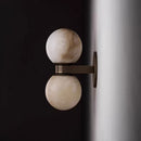 Ljojo Alabaster Wall Light Sconce for Bedroom Living Room Bedside - Mable Design