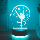 Ballet Girl 3D Night Light - USB Desk Decoration for Ballet Enthusiasts by Ljojo