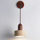 Ljojo Luxury Travertine Stone LED Wall Light Fixture for Indoor Bedroom