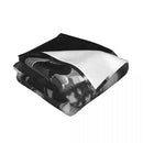 Ljojo Mason Thames Baby Hair Blanket - Black and White Collage Blanket