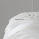 Danish Designer White Rose Pendant Lighting for Kitchen Island by Ljojo