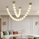 Nordic Style Acrylic Ball LED Pendant Light Chandelier for Home Decor by Ljojo