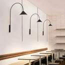 Ljojo Minimalist Black Wall Lamp Modern Home Decoration Creative Long Pole Lighting