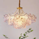 Crystal Snow Petals Chandelier | Modern Luxury Living Room Lighting by Ljojo
