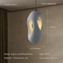 Nordic Wabi-sabi Irregular Pendant Lights for Living Room by Ljojo